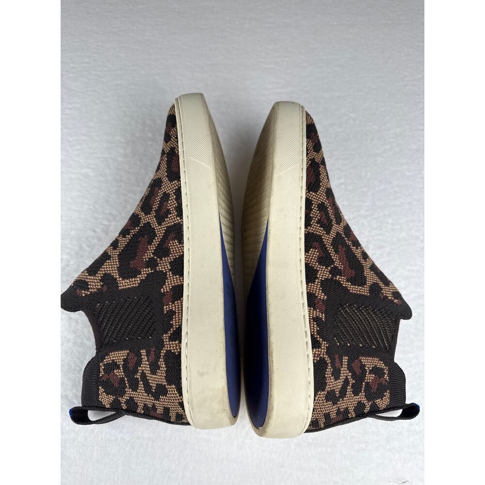 Rothys Chelsea leopard print wildcat high top sneaker women’s size 9 - Picture 4 of 10